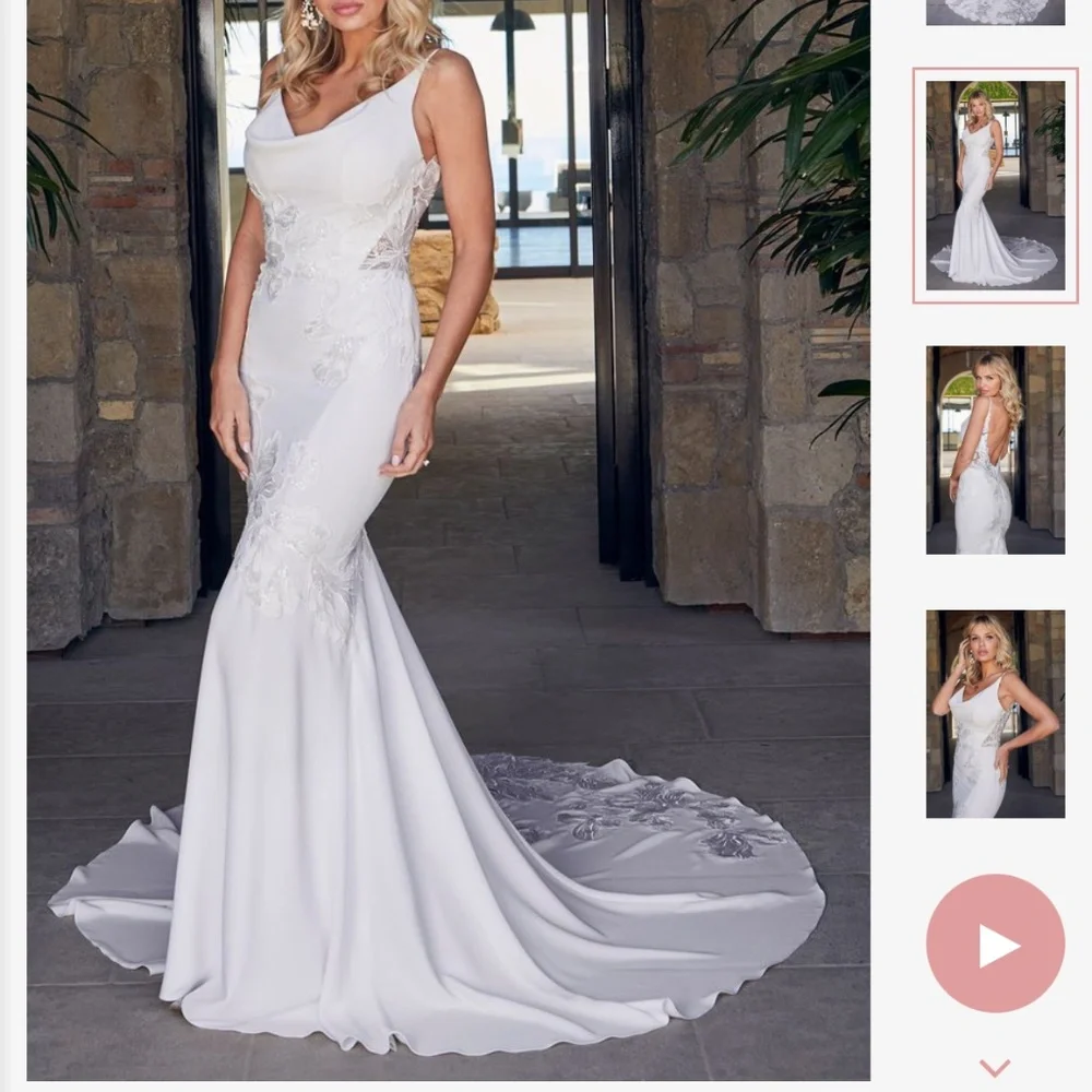 Casablanca Wedding Dress - Le Blanc LE102 Lilou - Picture 1 of 16